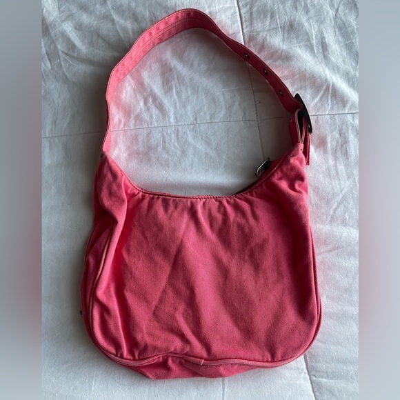 GAP Y2K Pink Denim Pocket Mini Shoulder Bag Barbiecore Bratz Girly Gilmore Girls - Picture 6 of 9